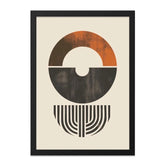 Geometric Wall Art, Abstract Print, Modern Home Decor, Minimalist Artwork, Circle Design, Mid Century Art, Boho Wall Decor - Tawshia